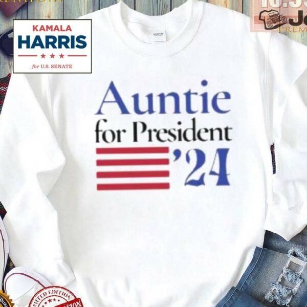 Auntie For President 2024 Kamala Harris Shirt