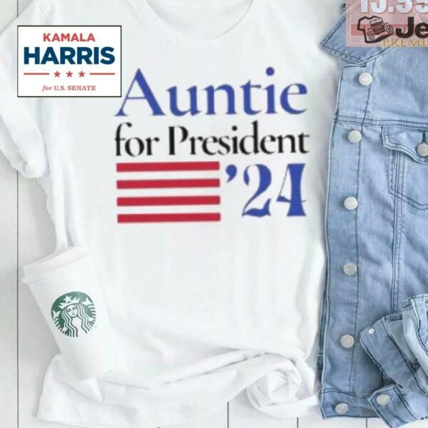 Auntie For President 2024 Kamala Harris Shirt