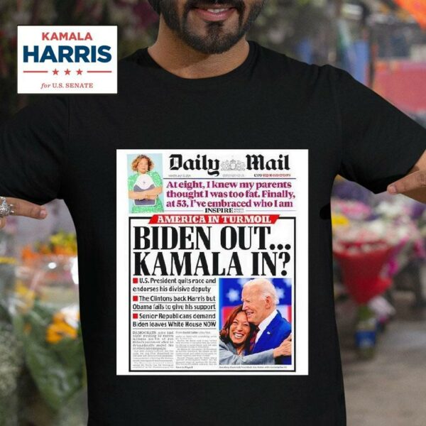 Daily Mail Joe Biden Out Kamala Harris In Tshirt