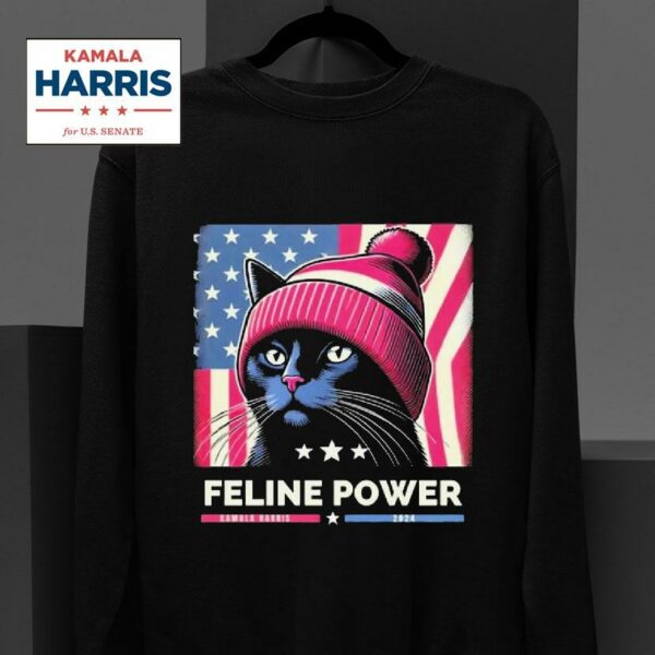 Feline Power Kamala Harris Women S President Sweatshirt