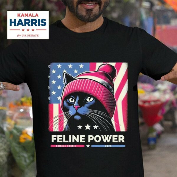 Feline Power Kamala Harris Women S President Tshirt