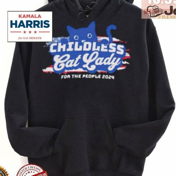 Kamala Harris Childless Cat Lady For The People 2024 Shirt