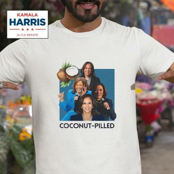 Kamala Harris Coconut Pilled Funny Tshirt