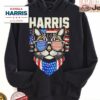 Kamala Harris For President 2024 Funny Cat Graphic Shirt