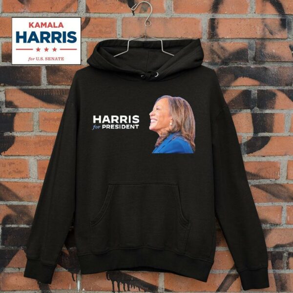 Kamala Harris For President Portrai Hoodie