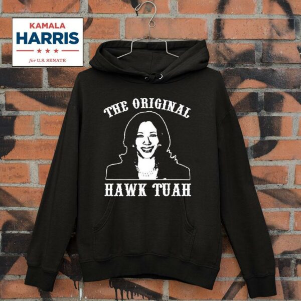 Kamala Harris The Hawk Tuah Painting Hoodie