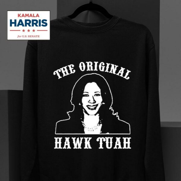 Kamala Harris The Hawk Tuah Painting Sweatshirt