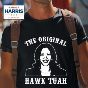 Kamala Harris The Hawk Tuah Painting Tshirt