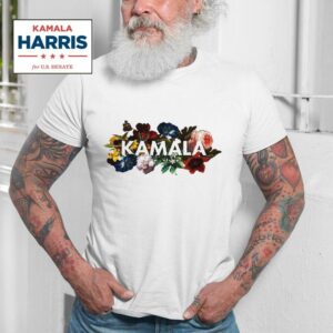 Kamala Harris Vintage Floral Feminine First Female Presiden Tshirt