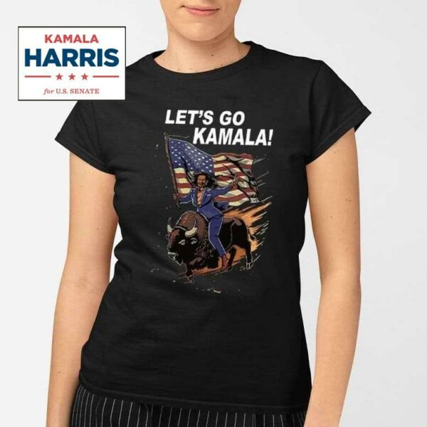 Let's Go Kamala Harris Bull Riding Shirt