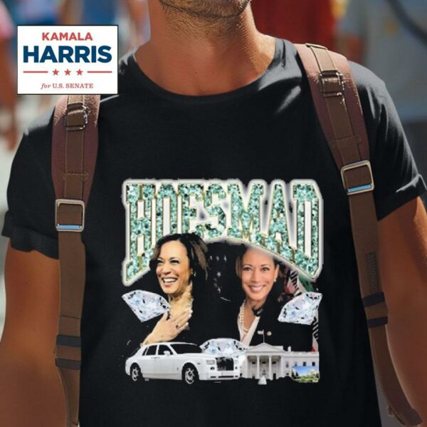 Lookatdustin Wearing Kamala Harris Hoes Mad Tshirt