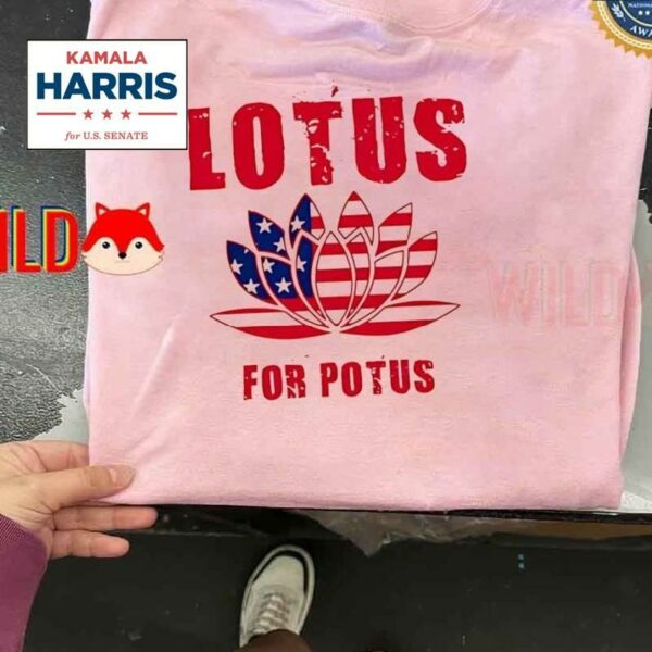 Lotus For Potus Kamala Harris News Shirt