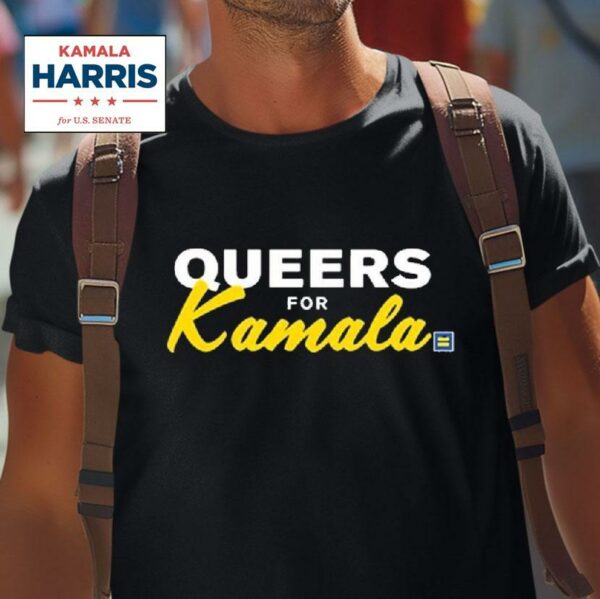 Queers For Kamala Harris Human Rights Campaign Tshirt