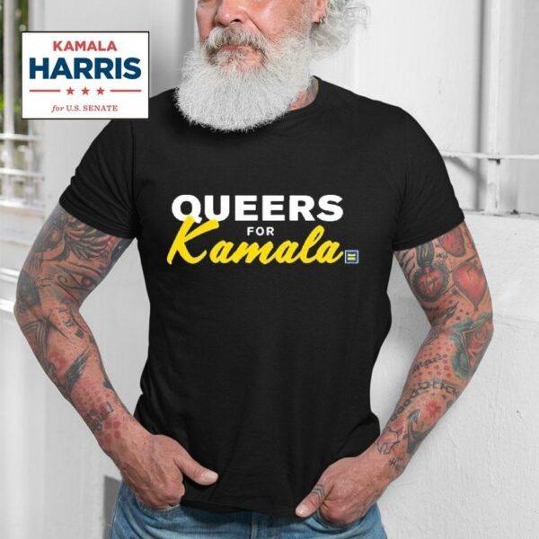 Queers For Kamala Harris Human Rights Campaign Tshirt