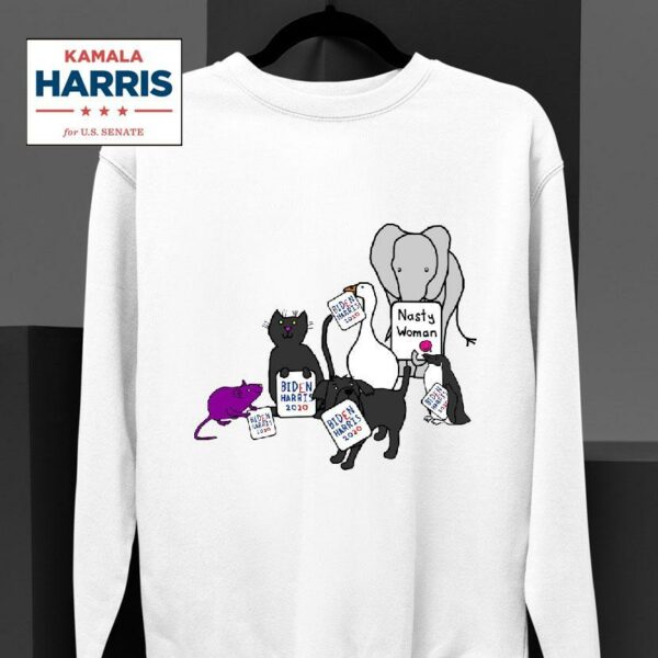 Animals With Biden Harris Signs Supporting Kamala Harris Sweatshirt