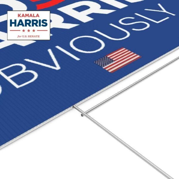 Biden Harris Obviously 2024 Yard Sign