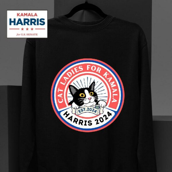 Cat Ladies For Kamala Harris Sweatshirt