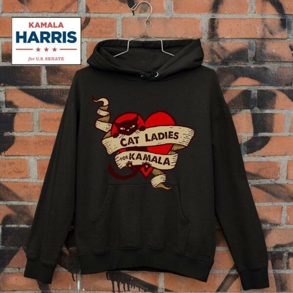 Cat Ladies For Kamala Hoodie