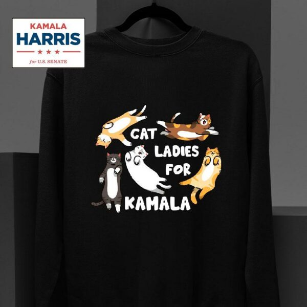 Cat Ladies For Kamala Sweatshirt