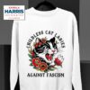 Childless Cat Lady Against Fascism Kamala Harris Sweatshirt