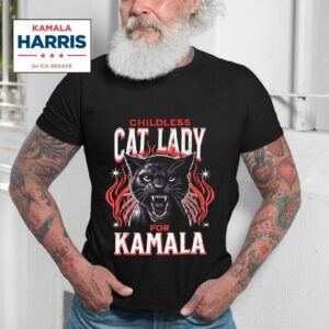 Childless Cat Lady For Kamala Harris President Election Tshirt