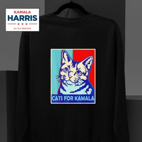 Childless Cat Lady Is Voting Kamala Harris Sweatshirt