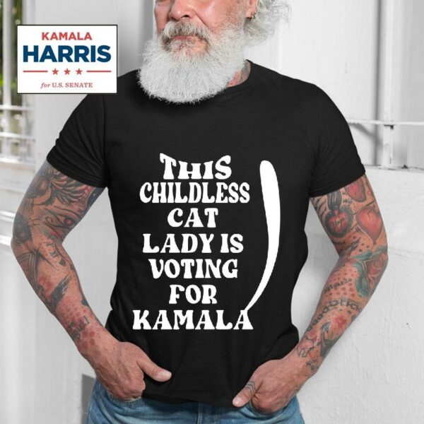 Childless Cat Lady Kamala Tshirt