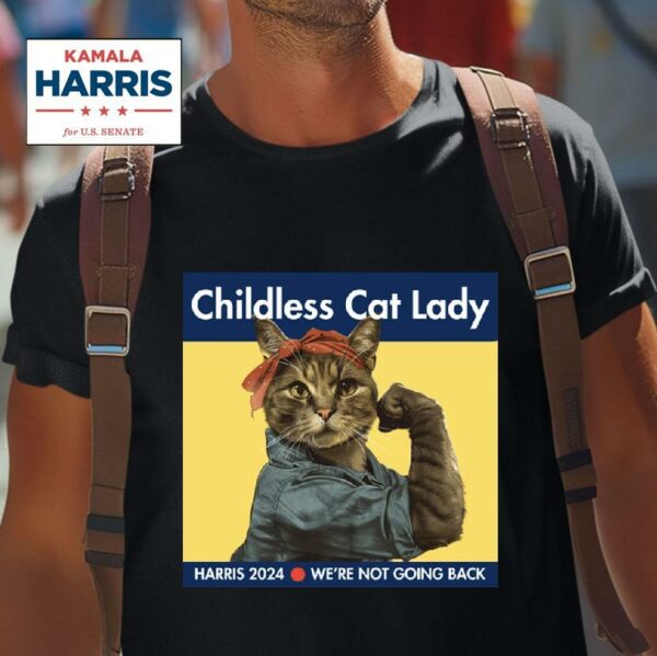 Childless Cat Lady Kamala Tshirt