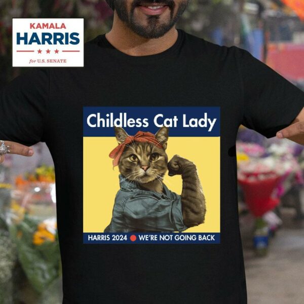 Childless Cat Lady Kamala Tshirt