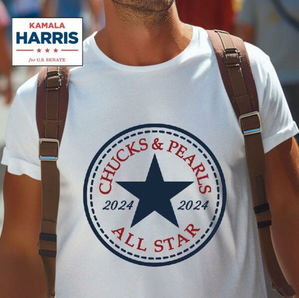 Chucks And Pearls All Star Kamala Harris Tshirt