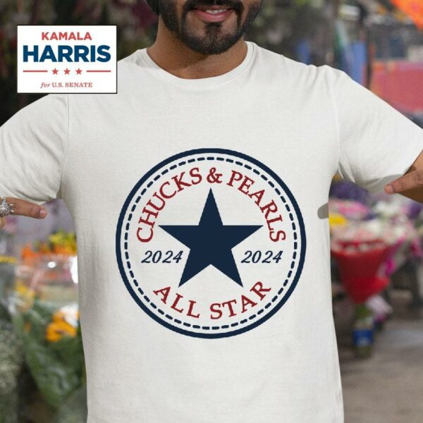 Chucks And Pearls All Star Kamala Harris Tshirt