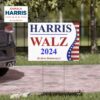 Harris Walz 2024 To Save Democracy Yard Sign