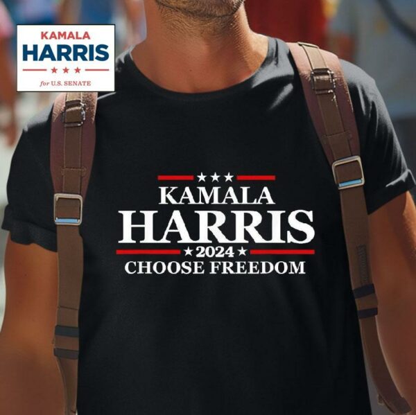 Kamala Harris Choose Freedom Election Democra Tshirt