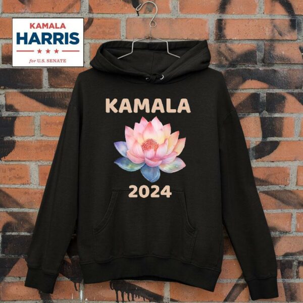 Kamala Harris Lotus Flower Hoodie