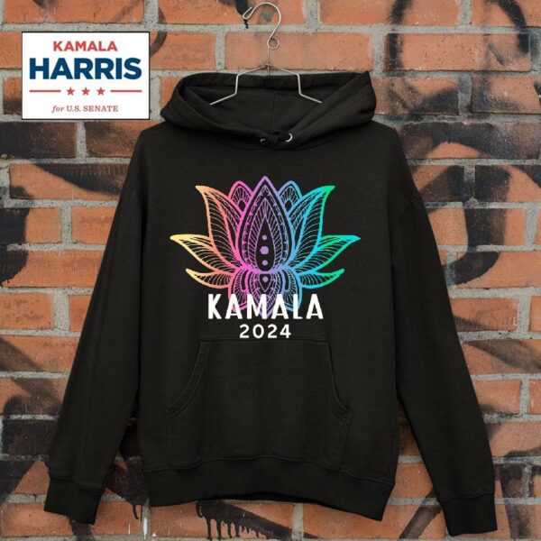 Kamala Harris Lotus Flower Presidential Election Hoodie