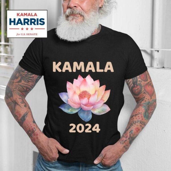 Kamala Harris Lotus Flower Tshirt