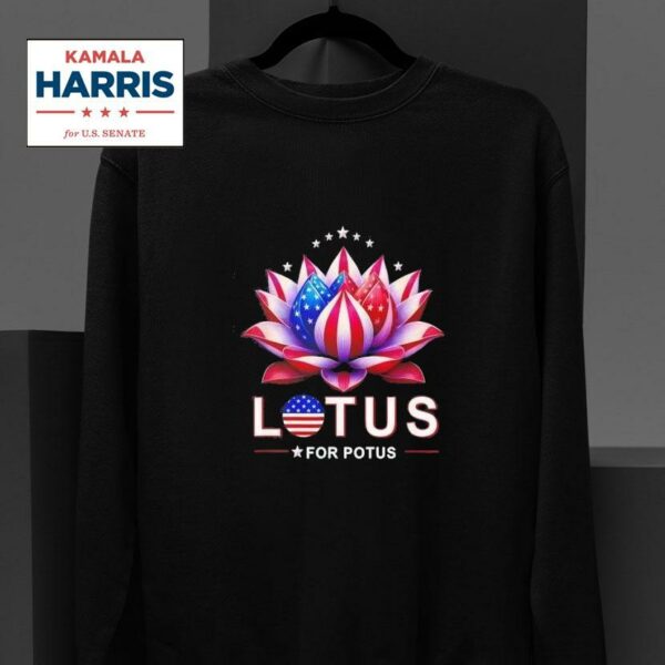 Lotus For Potus Kamala Harris Presiden Sweatshirt