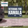 Veterans For Kamala Yard Sign