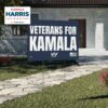 Veterans For Kamala Yard Sign