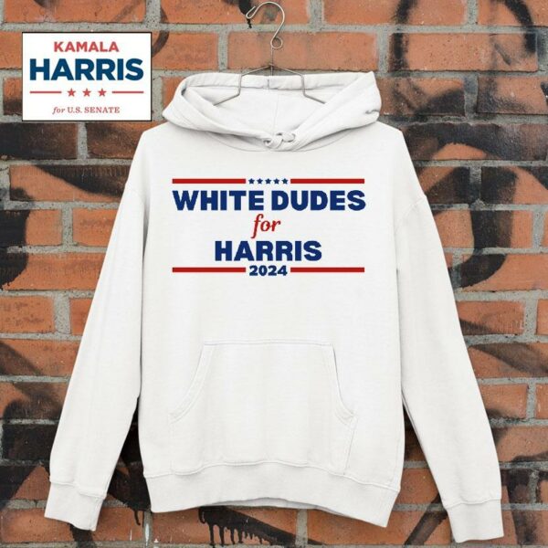 White Dudes For Harris For President Election Voting Hoodie