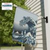 Blue Wave Cat For Kamala Garden Flag Banner