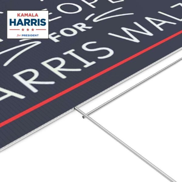 Cat People For Harris Walz Yard Sign