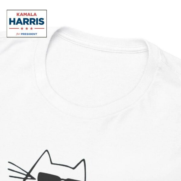 Cool Cat Knock Over Trump Elephant Hair 2024 Harris Walz Shirt