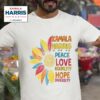 Kamala Harris Peace Love Equality Hope Diversity Colorful Tshirt