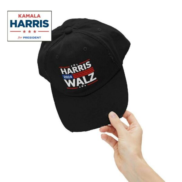 Kamala Harris Tim Waltz 2024 Distressed Cap