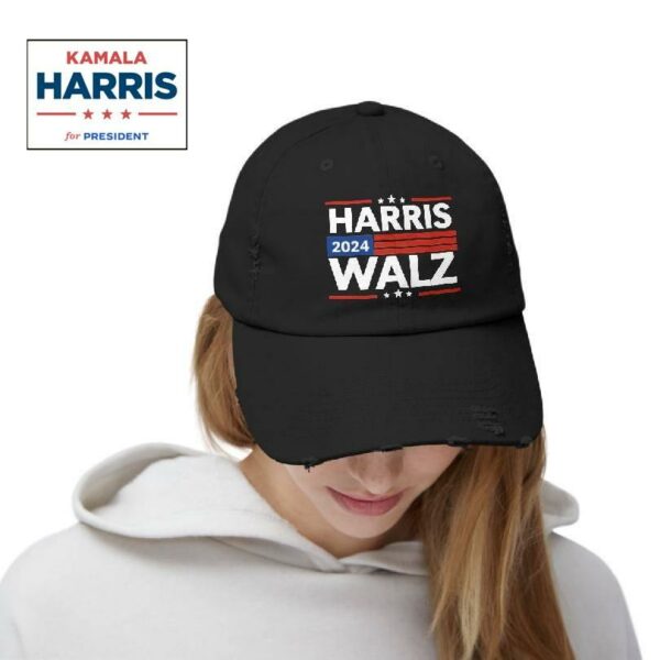 Kamala Harris Tim Waltz 2024 Distressed Cap