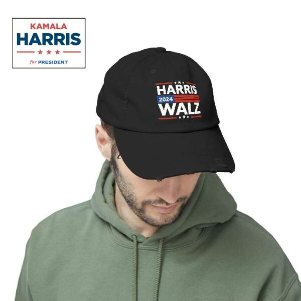 Kamala Harris Tim Waltz 2024 Distressed Cap