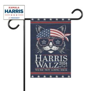 Kamala Harris Waltz 2024 Funny Cat Election House Banner