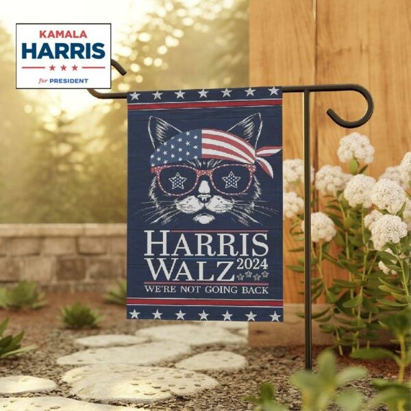 Kamala Harris Waltz 2024 Funny Cat Election House Banner