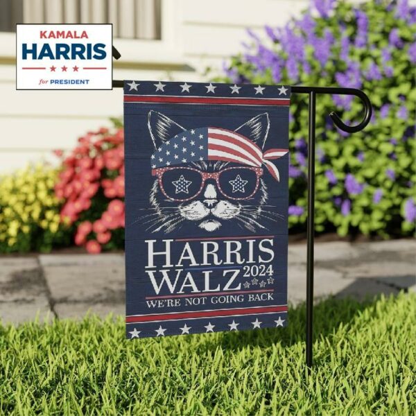 Kamala Harris Waltz 2024 Funny Cat Election House Banner